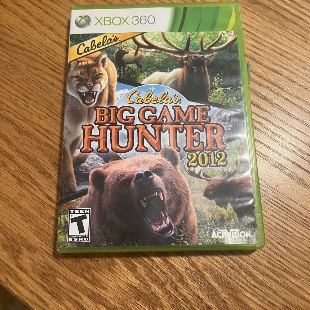 Cabela's Big Game Hunter 2012 (Microsoft Xbox 360, 2011) Complete Tested